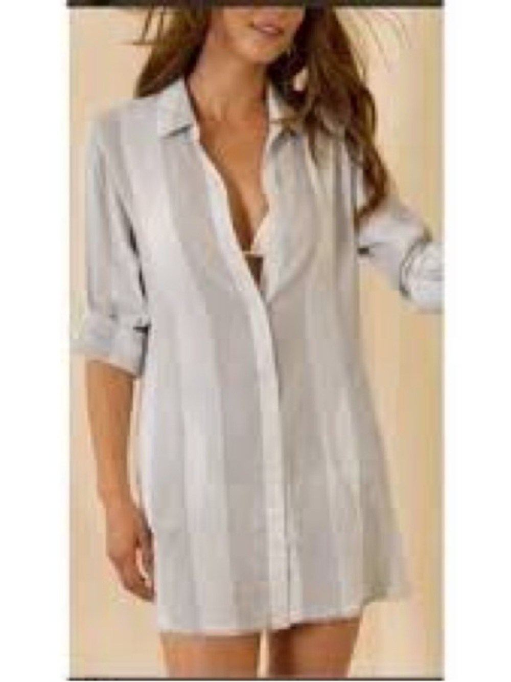🌊 Tommy Bahama Natural Linen-Blend Button Shirt